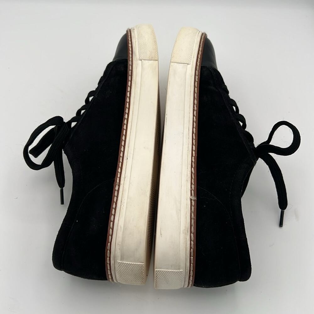 Caslon leather and suede Camden black lace up sneakers skate shoes 8M - Picture 5 of 10
